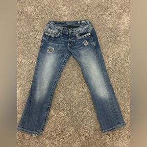 Miss Me cuffed capri jeans size 28 with a 25 1/2” inseam